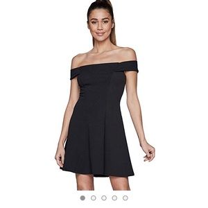 Black off the shoulder dress!